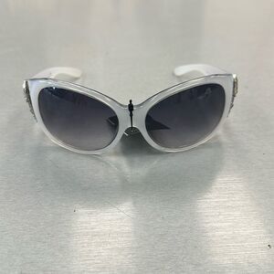BVLGARI BV8017B Silver Glitter Crystal Jewel Special Oversized Sunglasses 8017c